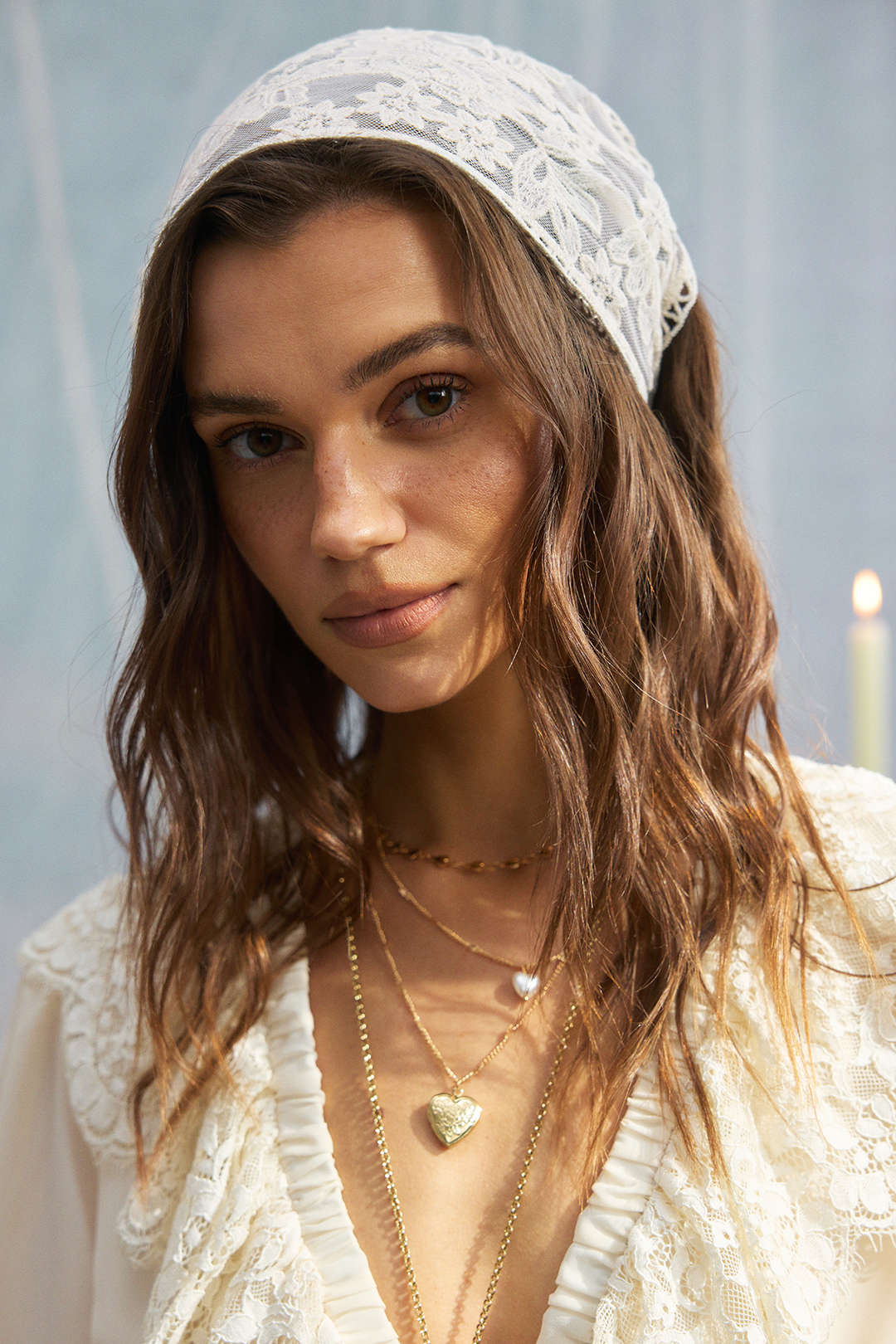Floral Lace Scarf - Image 2