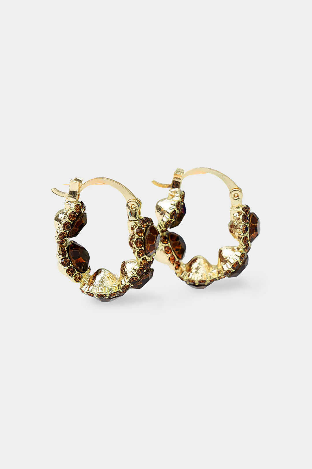 Crystal Hoop Earrings - Image 4