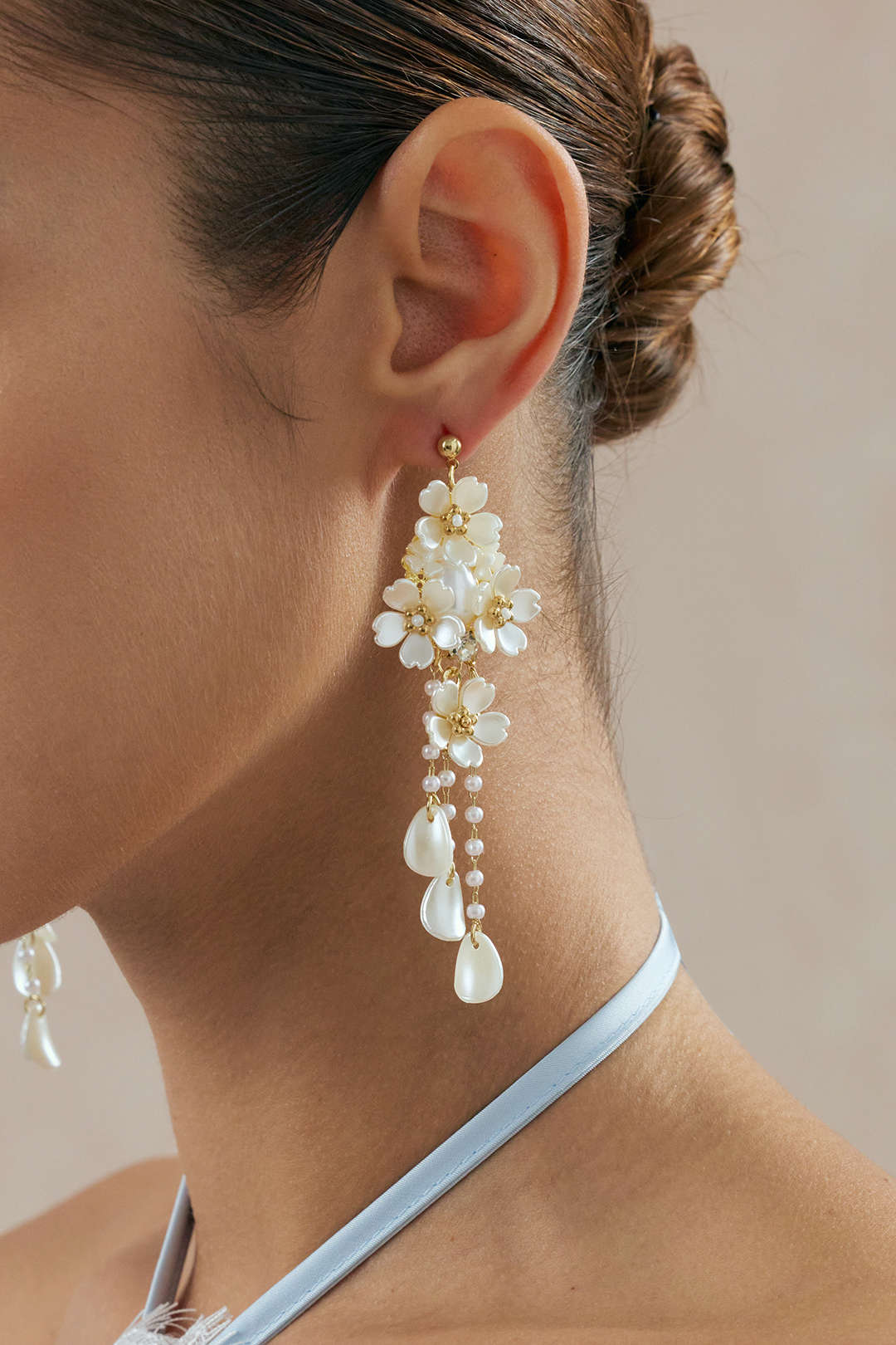 Flower Tassel Earrings