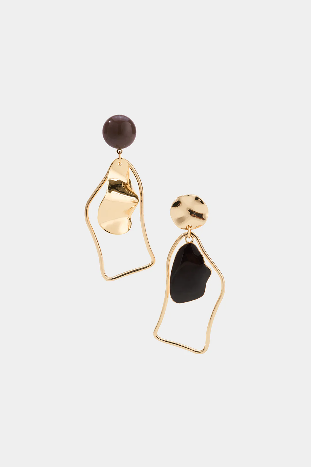 Irregular Geometric Earrings - Image 2