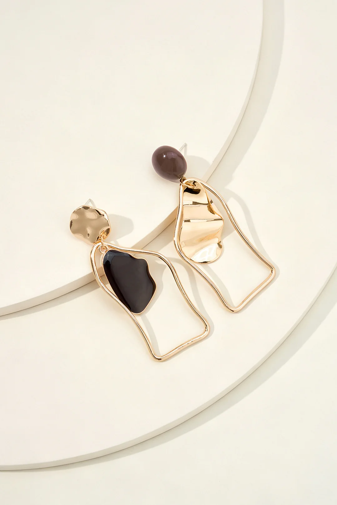 Irregular Geometric Earrings - Image 3