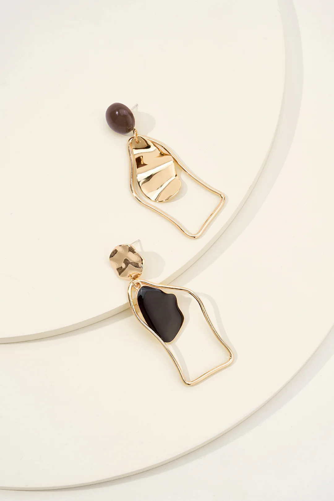 Irregular Geometric Earrings - Image 4