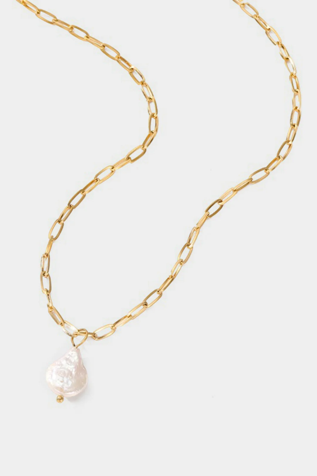 Allloy Pearl Irregular Necklace - Image 2