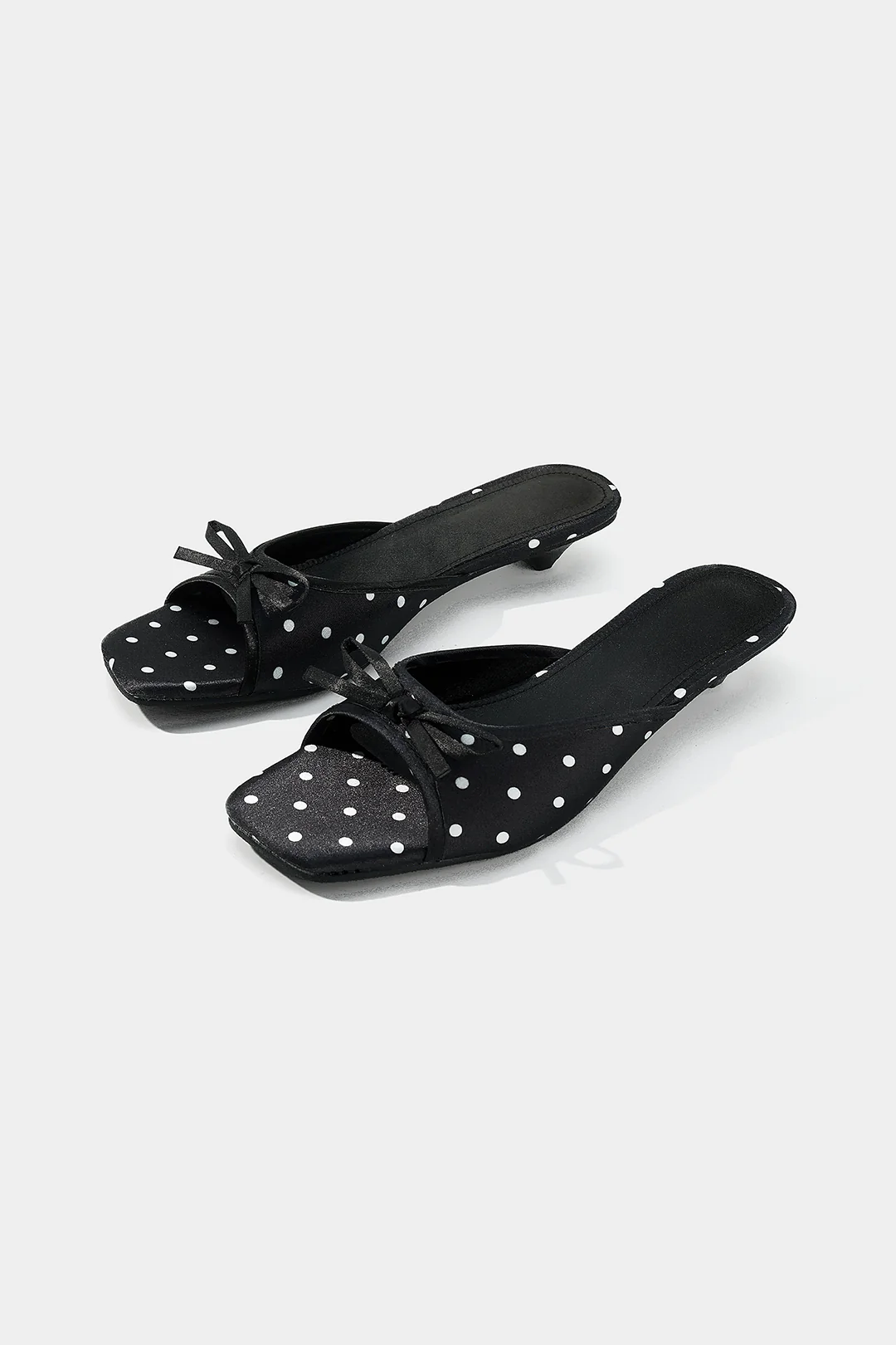 Polka Dots Butterfly Bow Open Toe Sandals