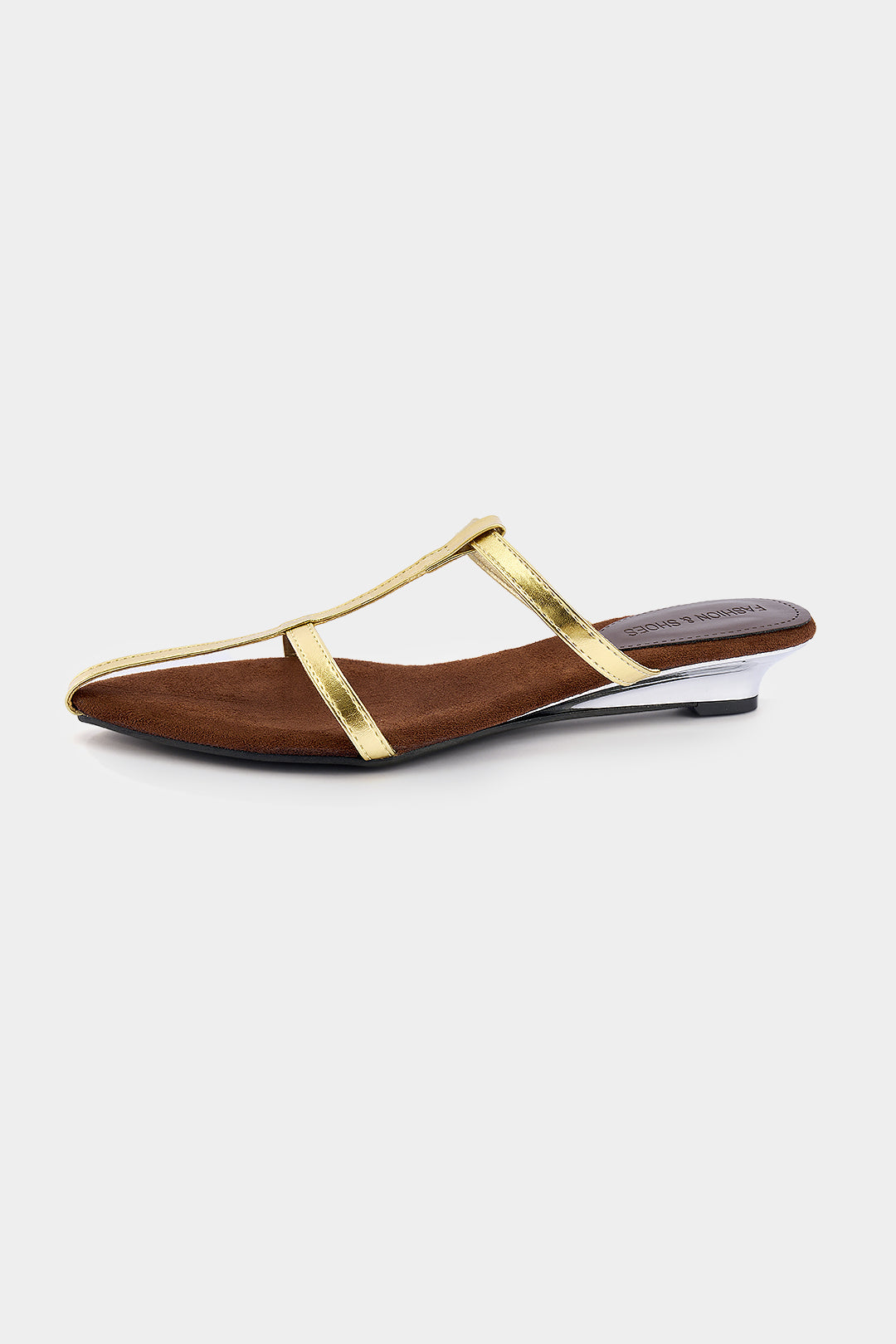 Leather Corduroy Pointed Flats - Image 2