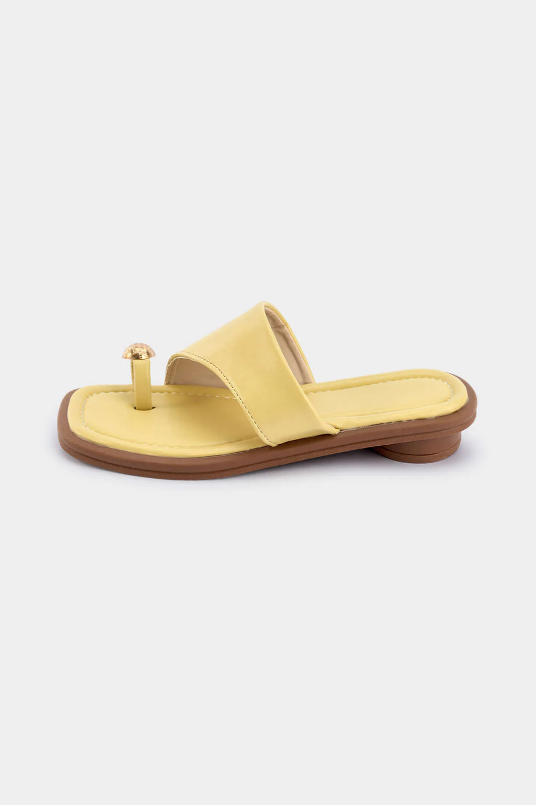 Contrast Open Toe Flats - Image 3
