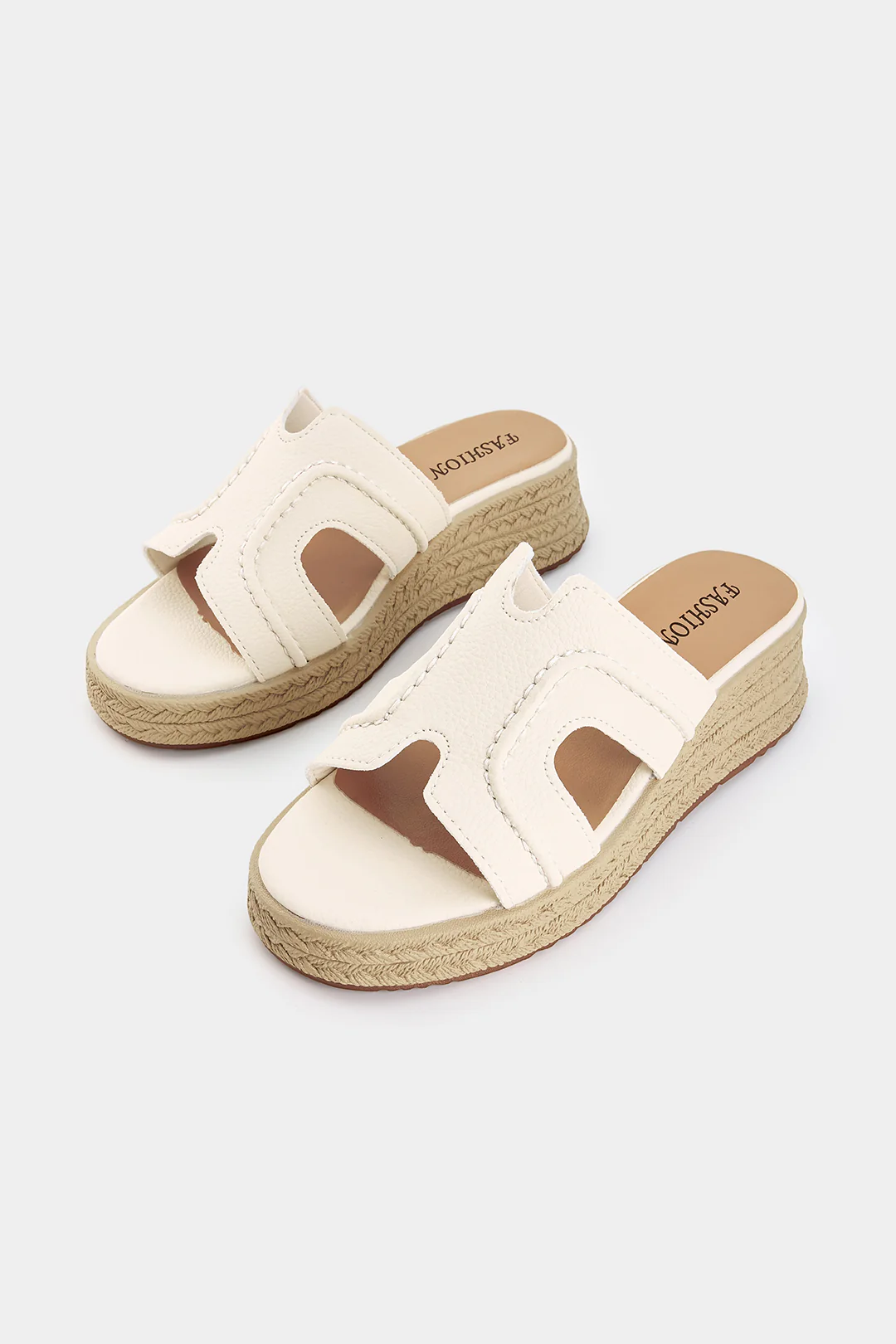 Open Toe Cut Out Flats - Image 3