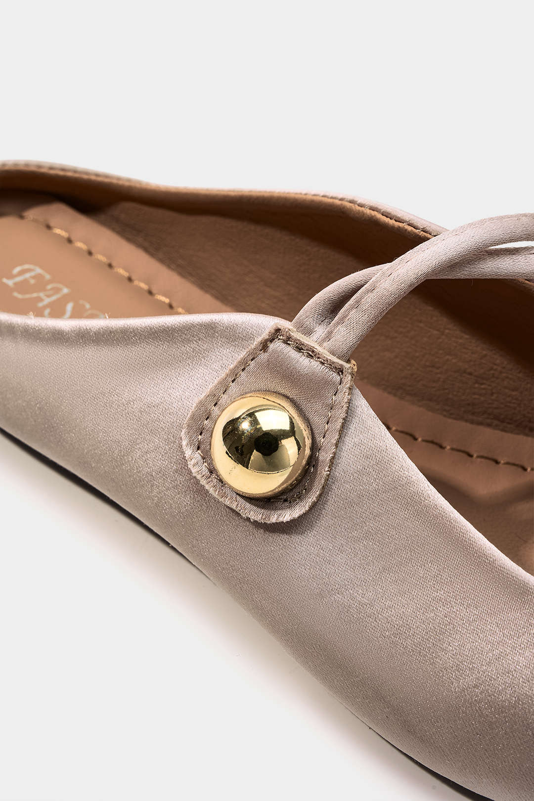 Leather Metallic Flats - Image 3