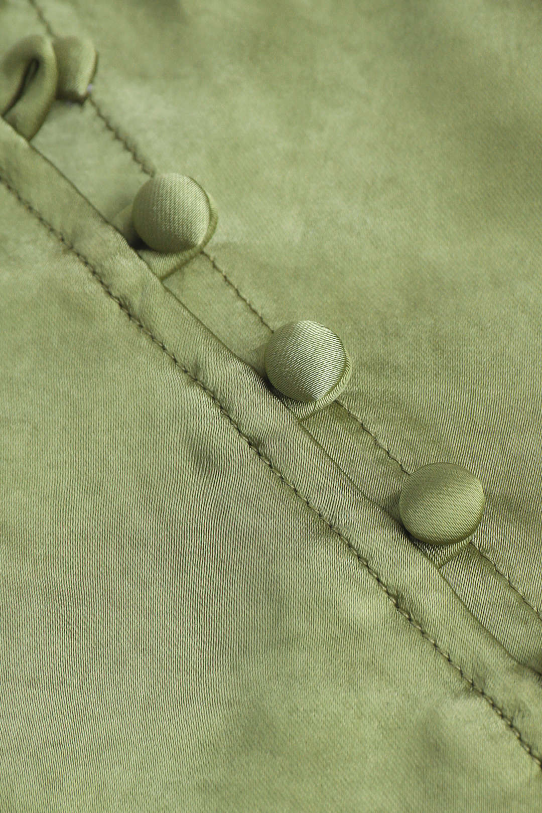 Asymmetric Hem Split Button Decor Skirt - Image 3