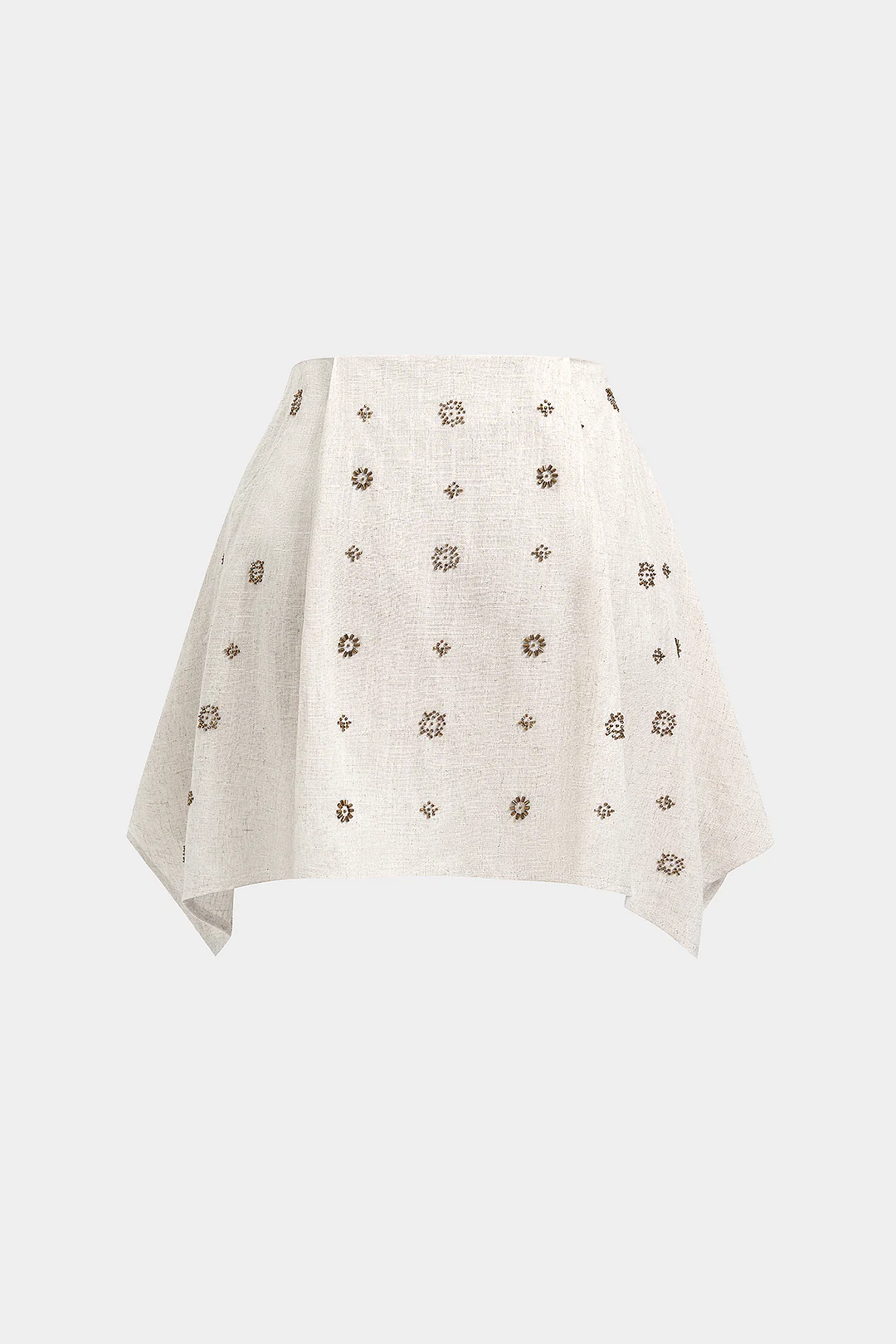 Linen Beaded Skirt - Image 2