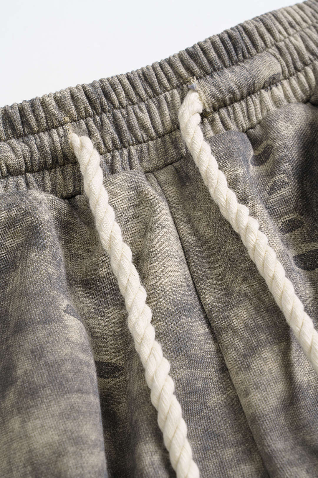 Washed Tie-Up High Waist Shorts - Image 3