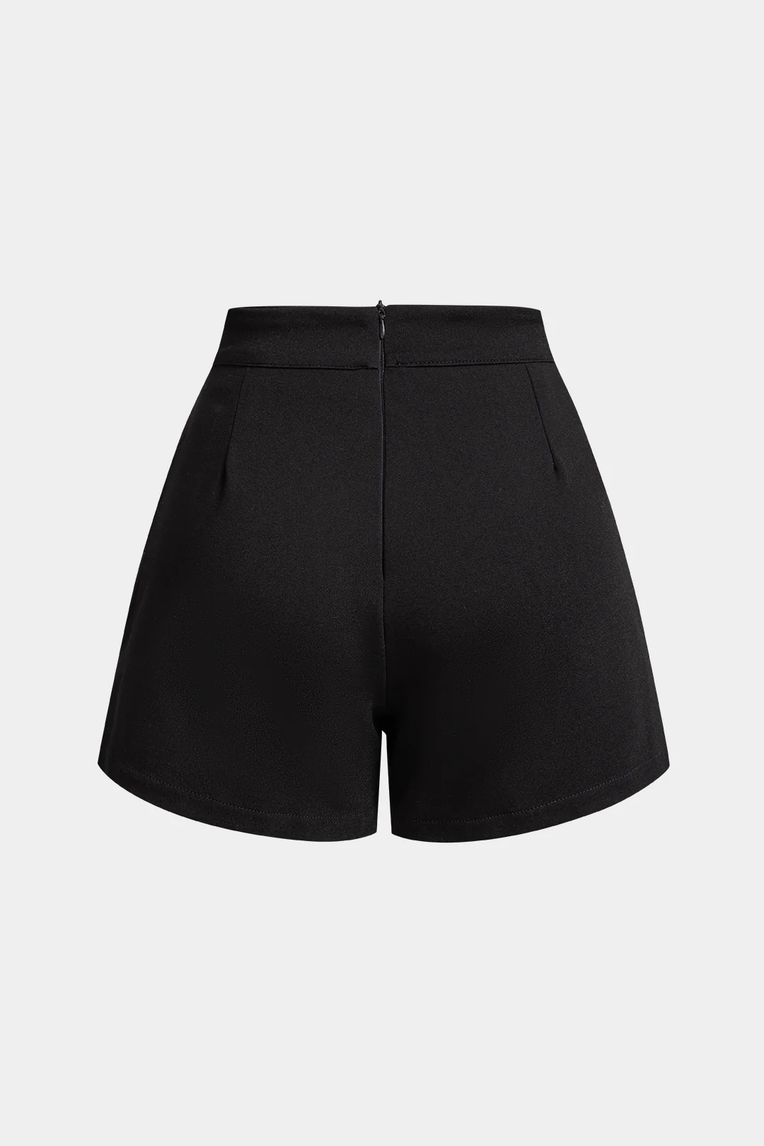 High Waist Asymmetrical Button Wide Leg Shorts - Image 3