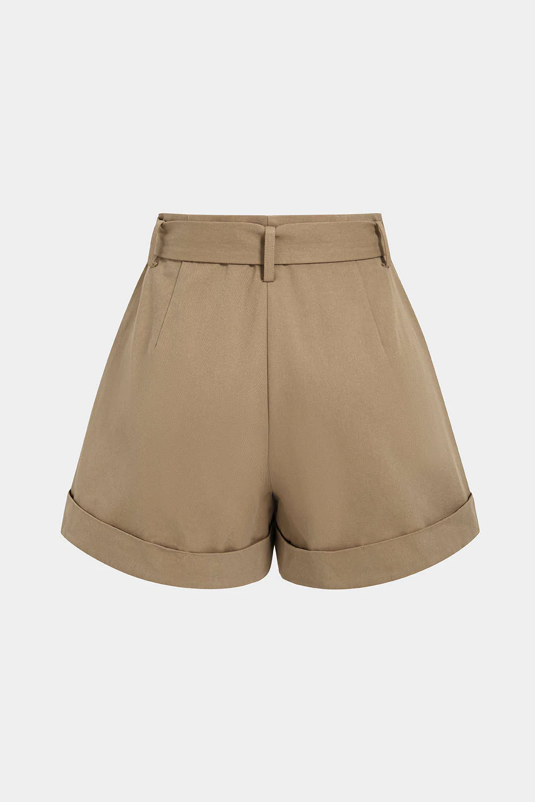 Metallic Belted Cuffed Shorts - Image 3