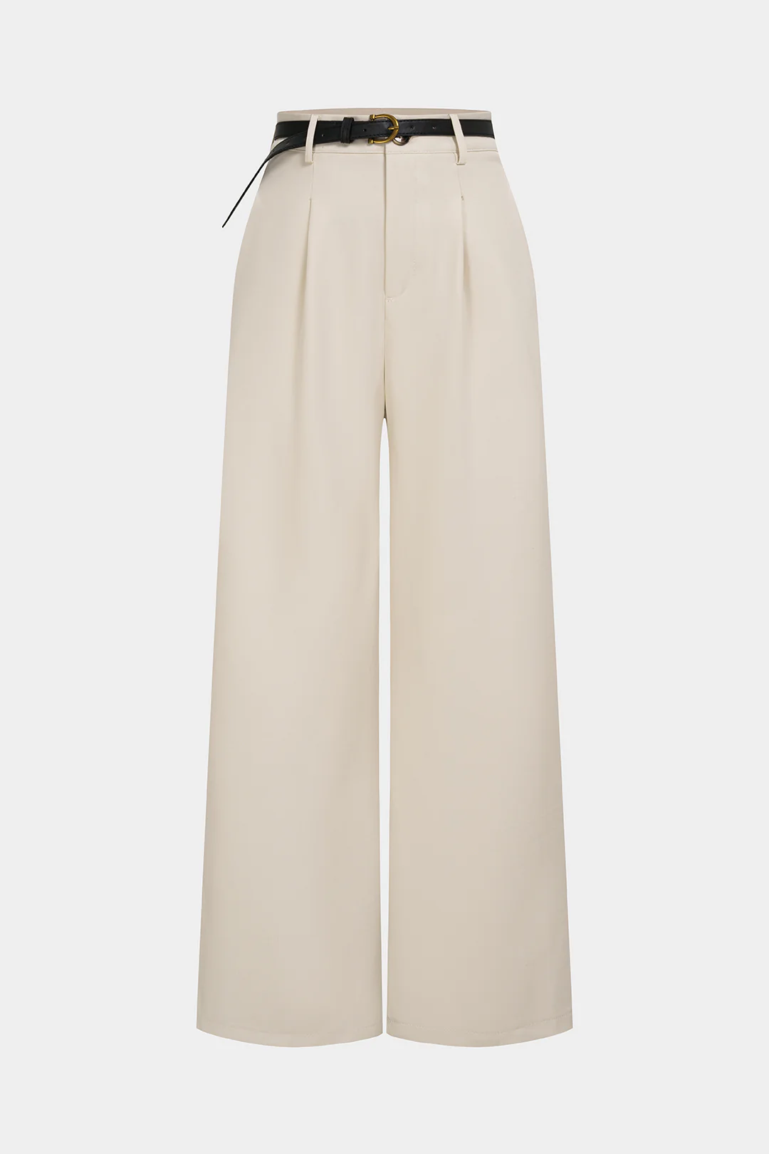 Belted Straight Leg Pants