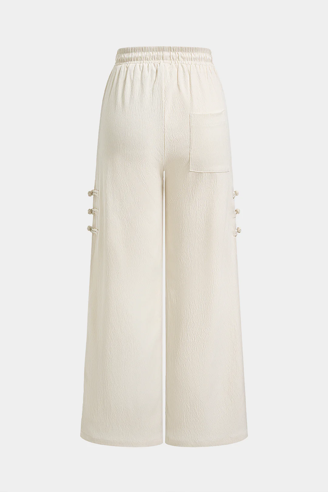 Fringe Tie-Up Pocket Straight Leg Pants - Image 2