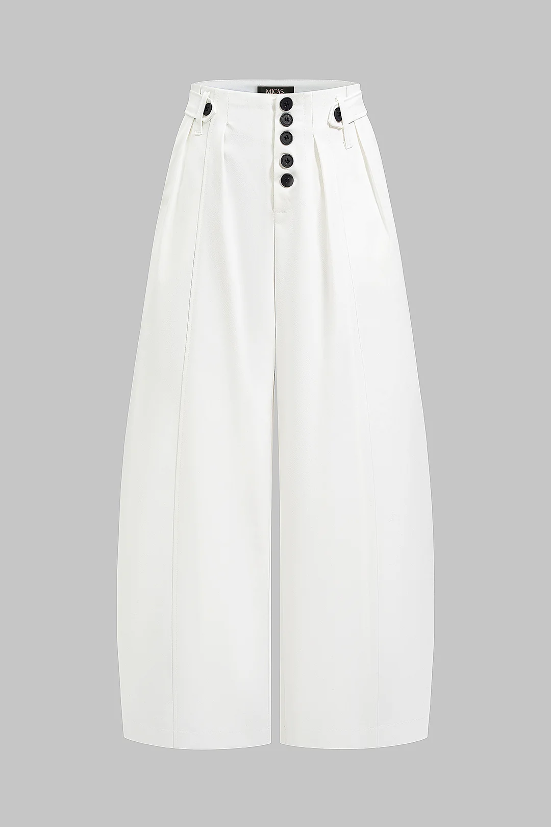 Button Wide Leg Pants - Image 2