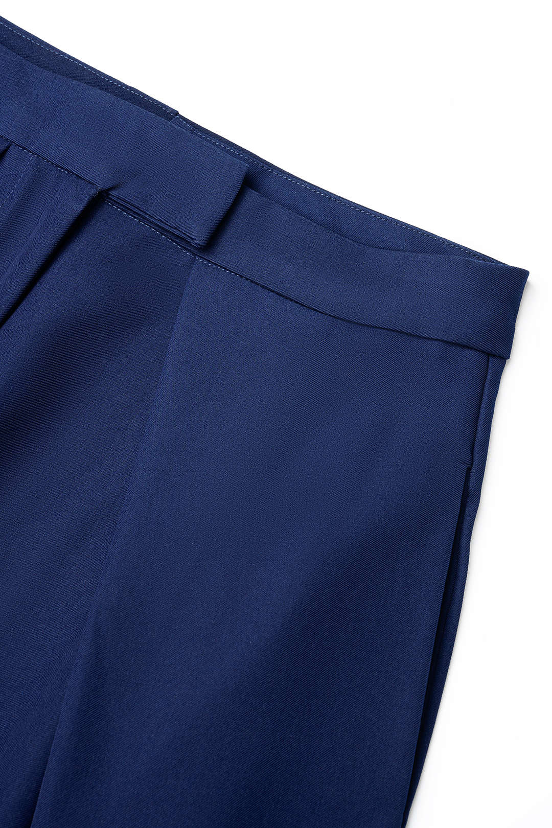 Solid High Waist Straight Leg Pants - Image 3