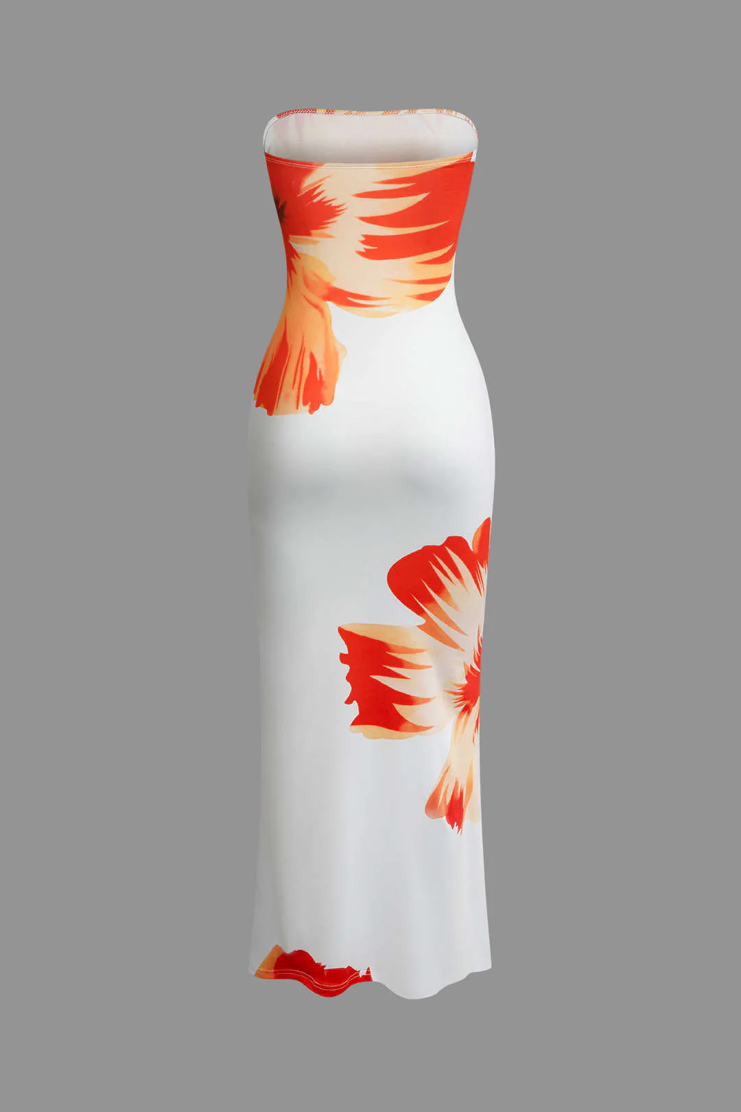 Sunny Floral Cascade Strapless Maxi Dress - Image 3