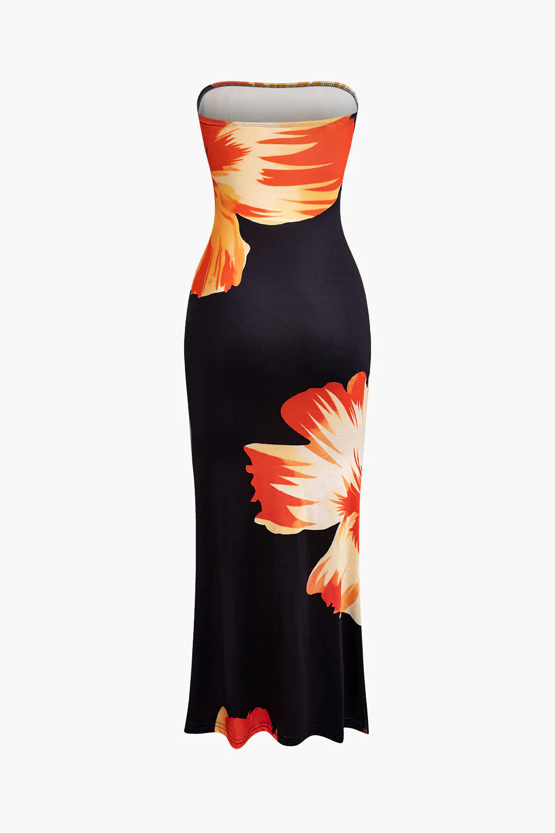 Sunny Floral Cascade Strapless Maxi Dress - Image 8