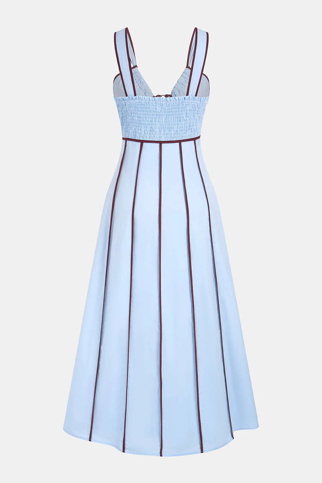 Contrast Trim Cut Out Sleeveless Maxi Dress - Image 2