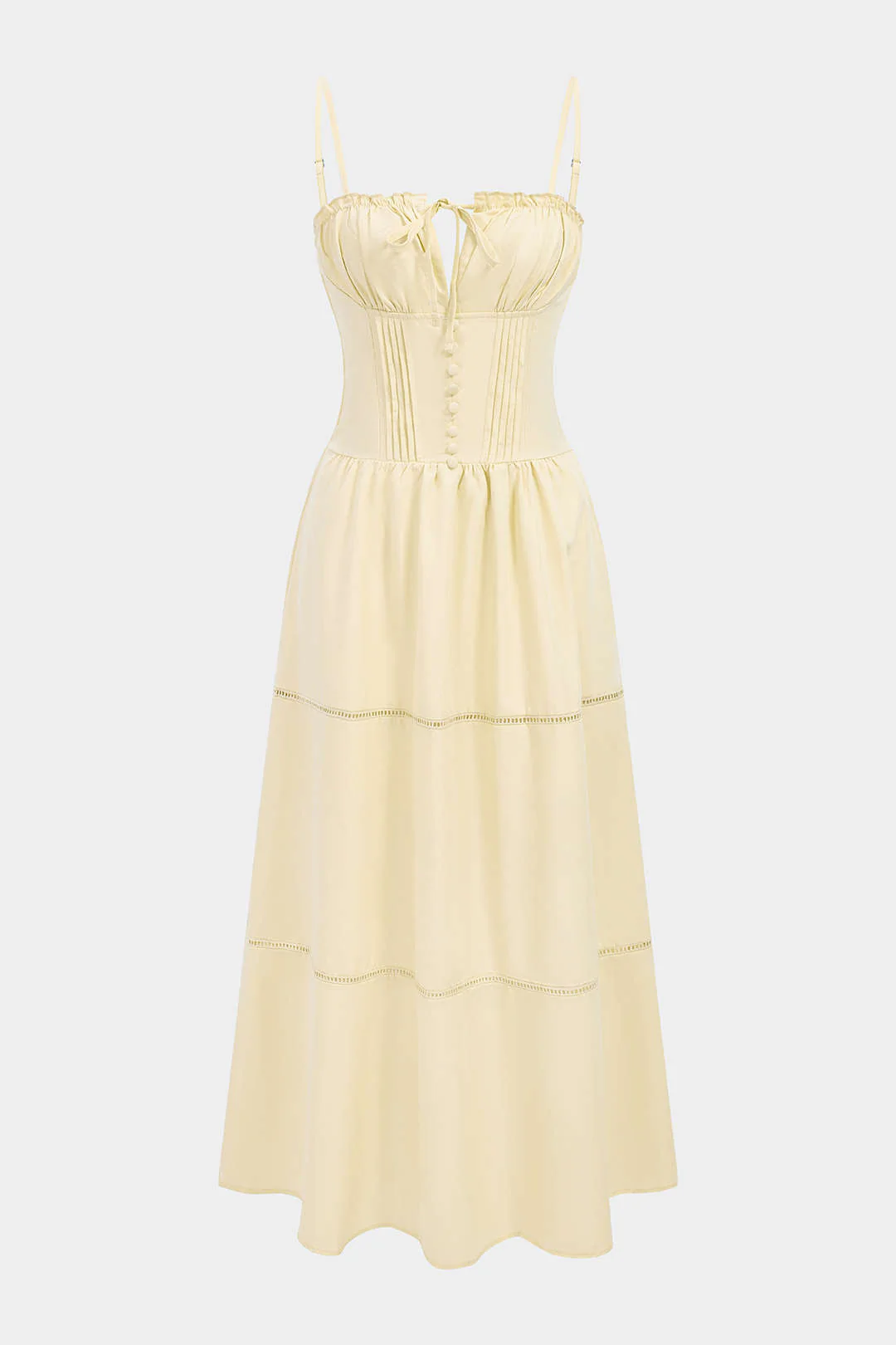 Ruched Tie-Up Hollow Out Sleeveless Slip Maxi Dress - Image 6