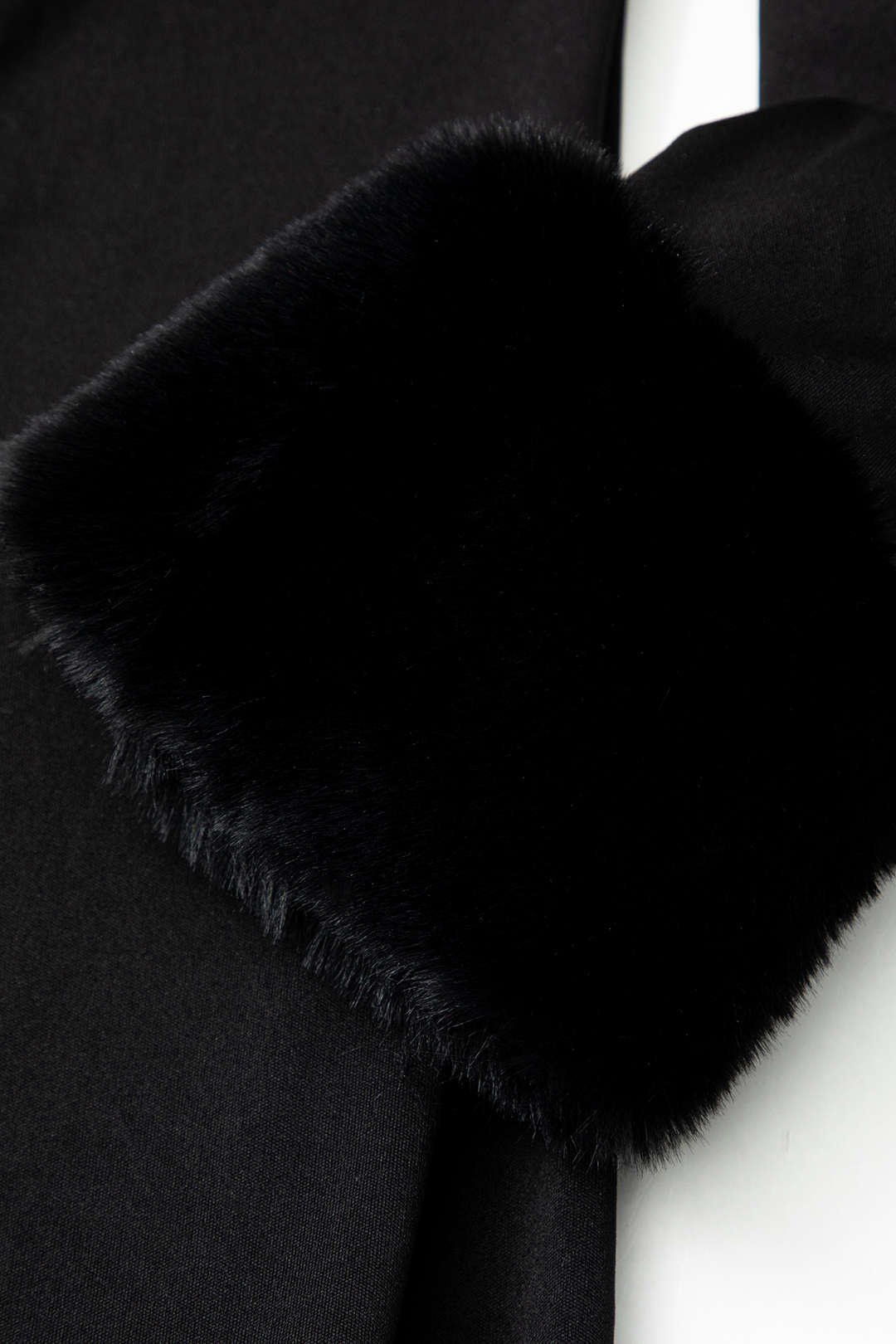 Faux Fur Trim Off Shoulder Mini Dress - Image 5