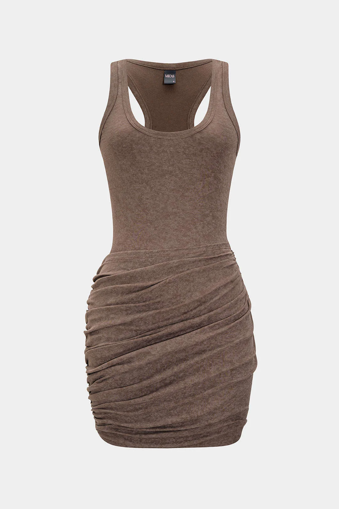 Ruched Tank Sleeveless Mini Dress - Image 11