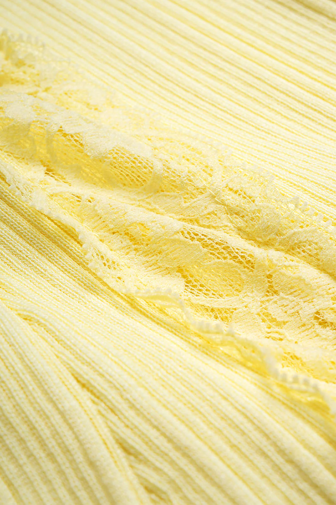 Knit Patchwork Lace Trim Round Neck Short Sleeve Maxi Dress - Image 3