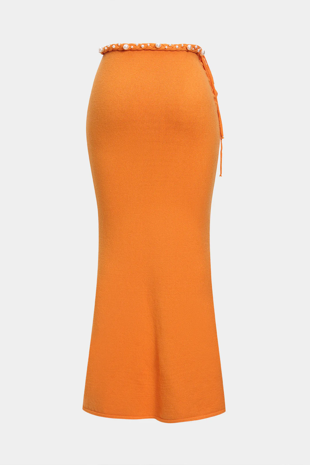 Knit Pearls Tie-Up Skirt - Image 2