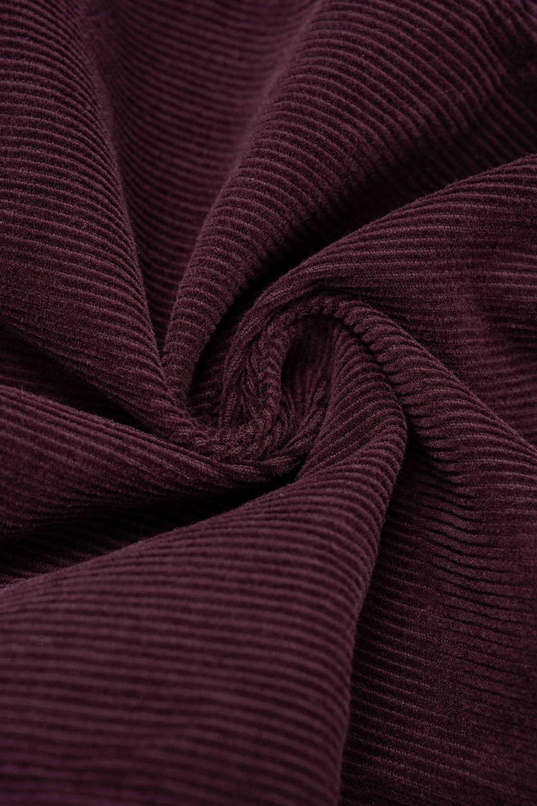 Corduroy Notched Lapel Button Pocket Belted Long Sleeve Midi Dress - Image 8