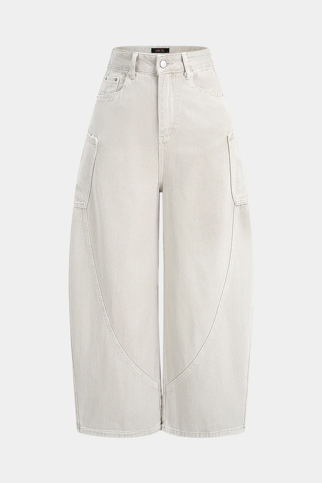 Denim Pocket Wide Leg Jeans - Image 2
