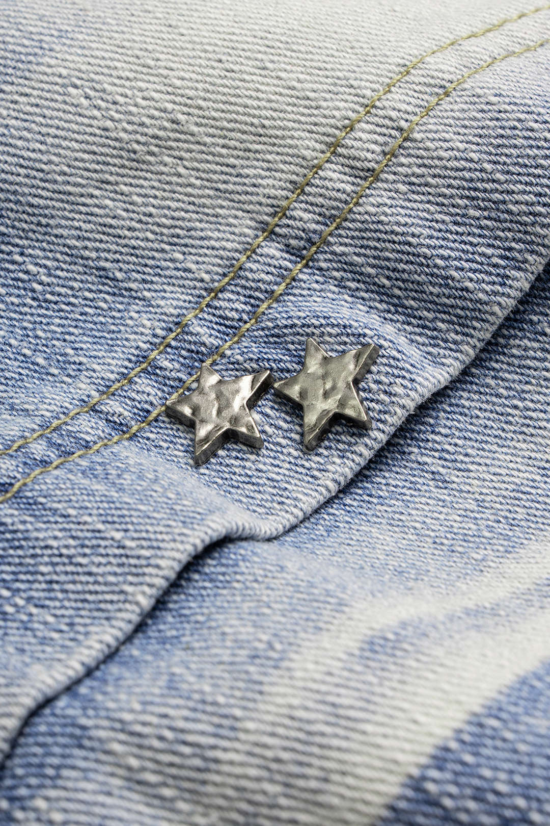 Denim Asymmetrical Ripped High Waist Jeans - Image 3