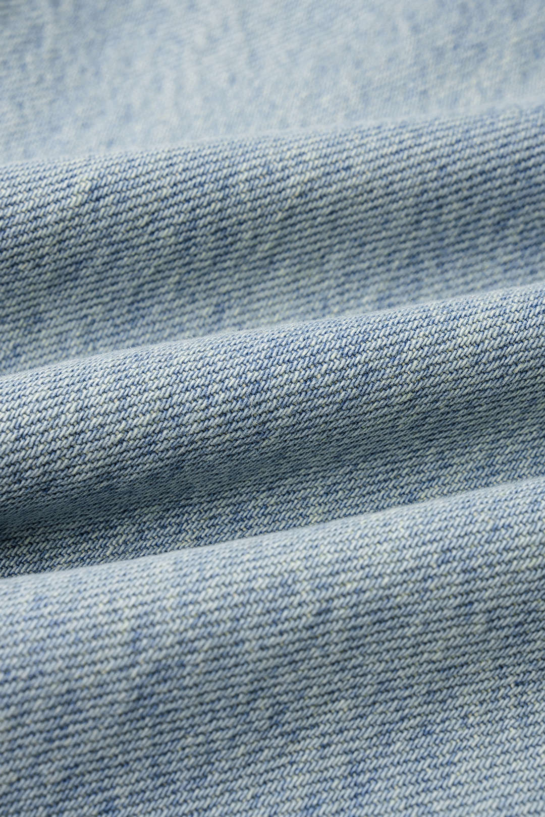 Denim Feather Pearls Decor Wide Leg Jeans - Image 4