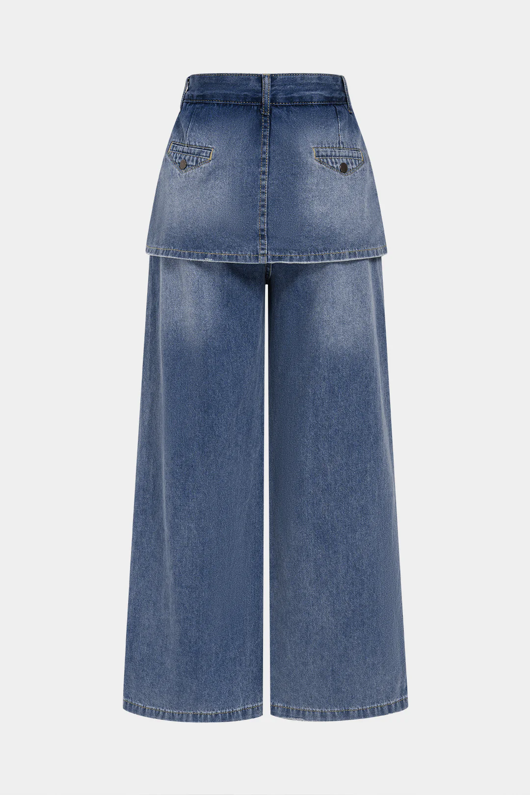 Denim High Waist Wide Leg Jeans - Image 2
