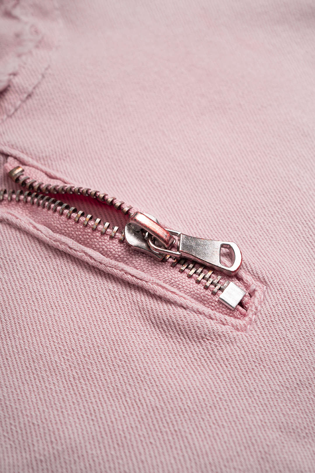 Denim Metallic Zipper Ripped Skirt - Image 3