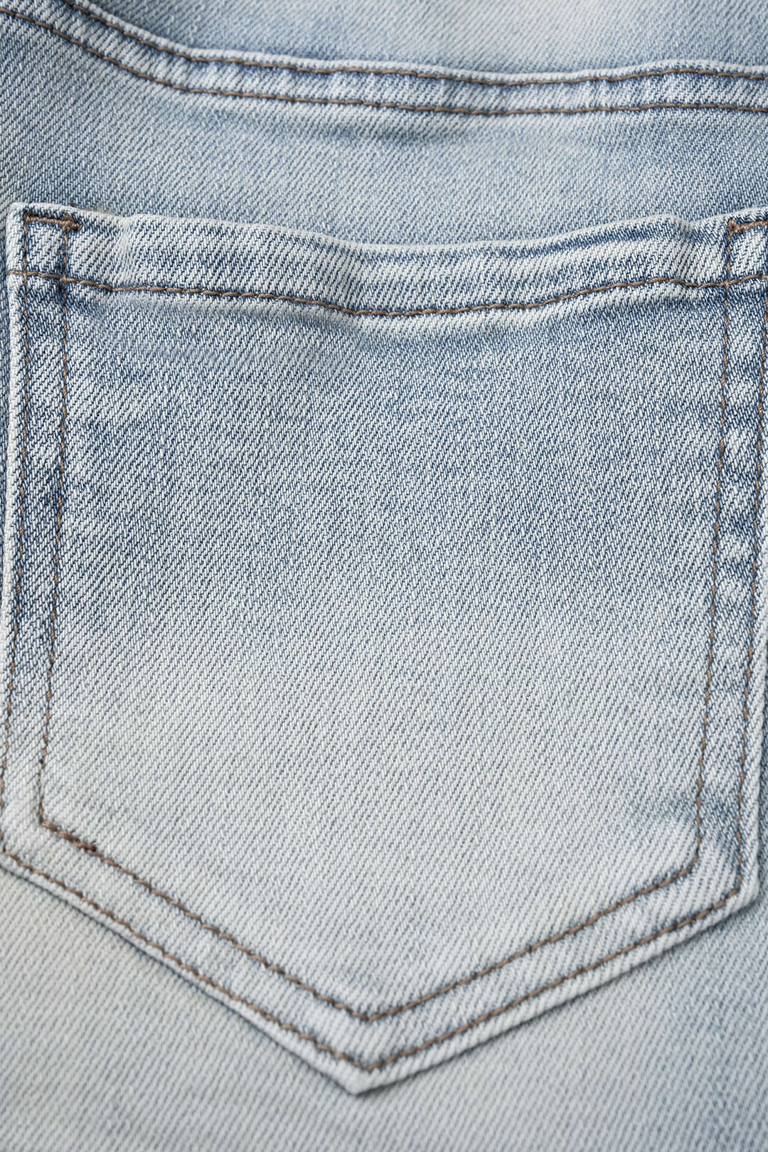 Denim Pocket Low Waist Shorts - Image 4