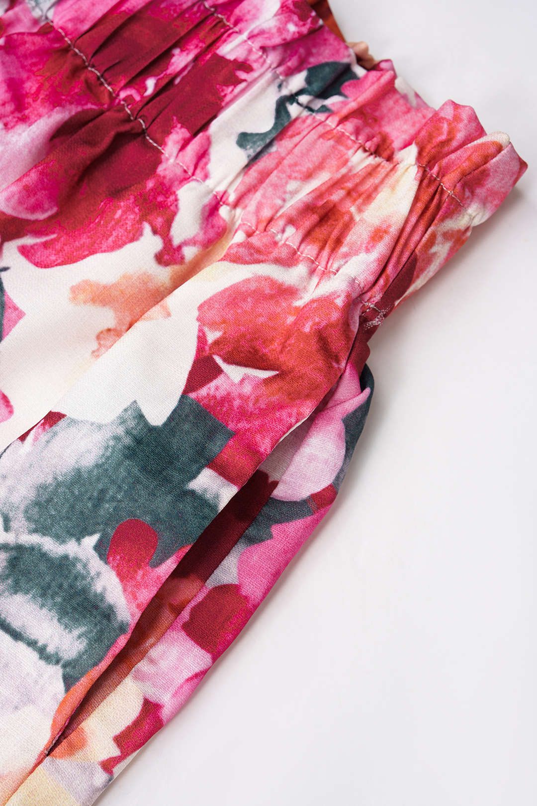 Floral Print Square Neck Tank Top And Wide Leg Shorts Set - Image 4