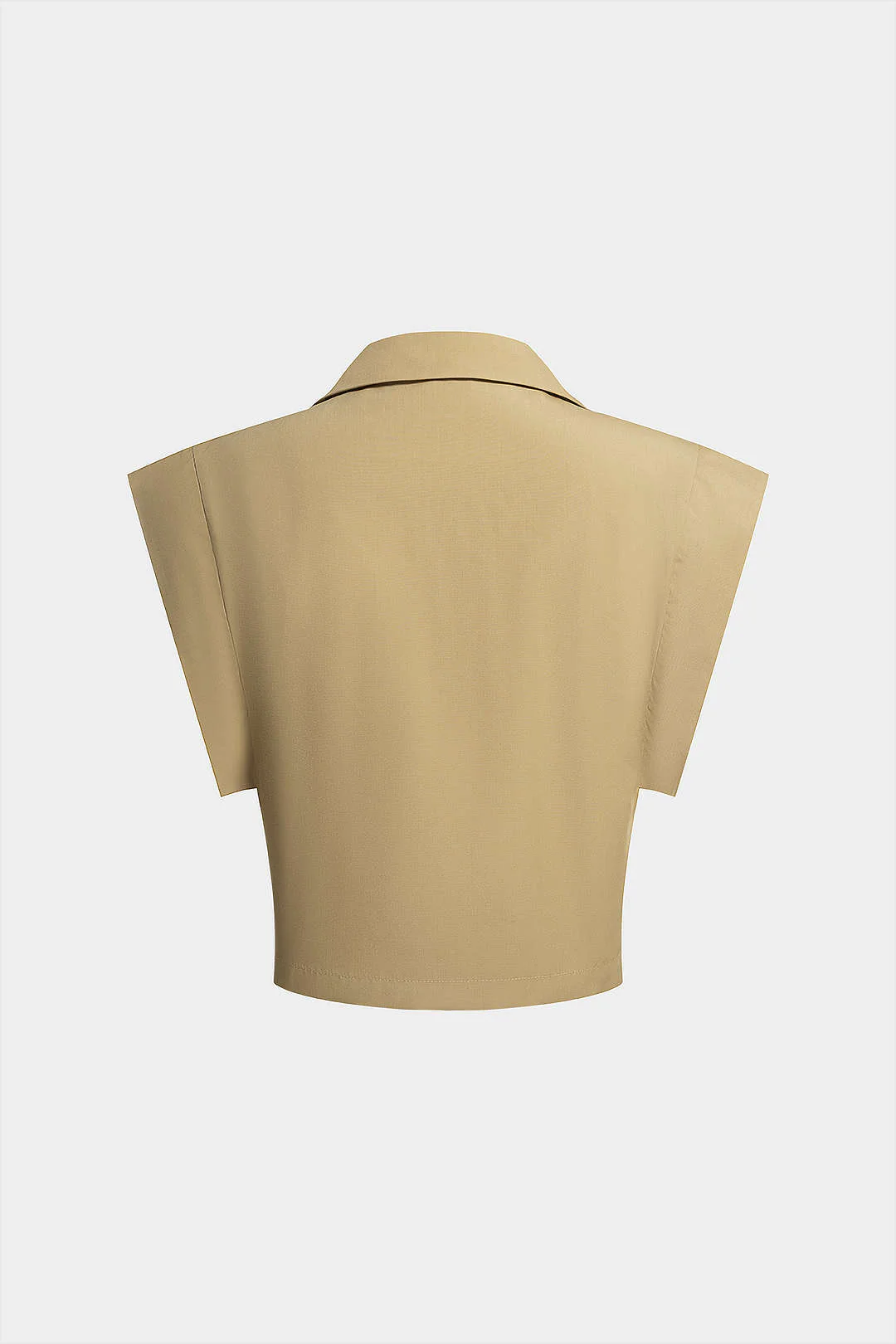 Lapel Pocket Button Tank Top - Image 7