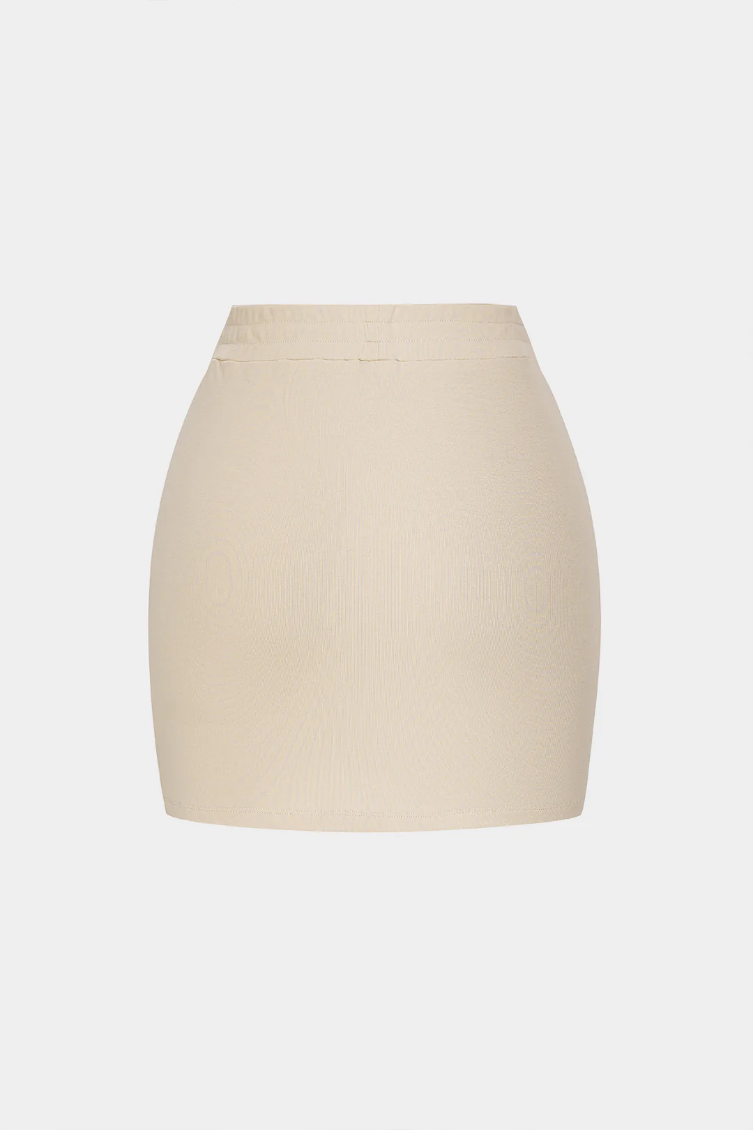 Patchwork Faux Leather Buckle Skirt - Image 2