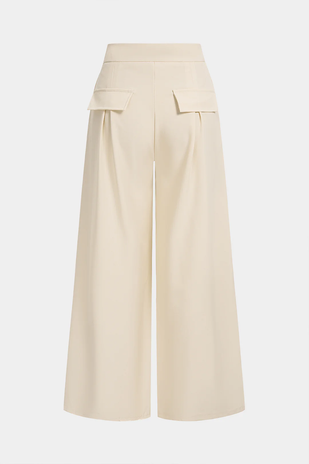 Button Wide-Leg Pants - Image 2