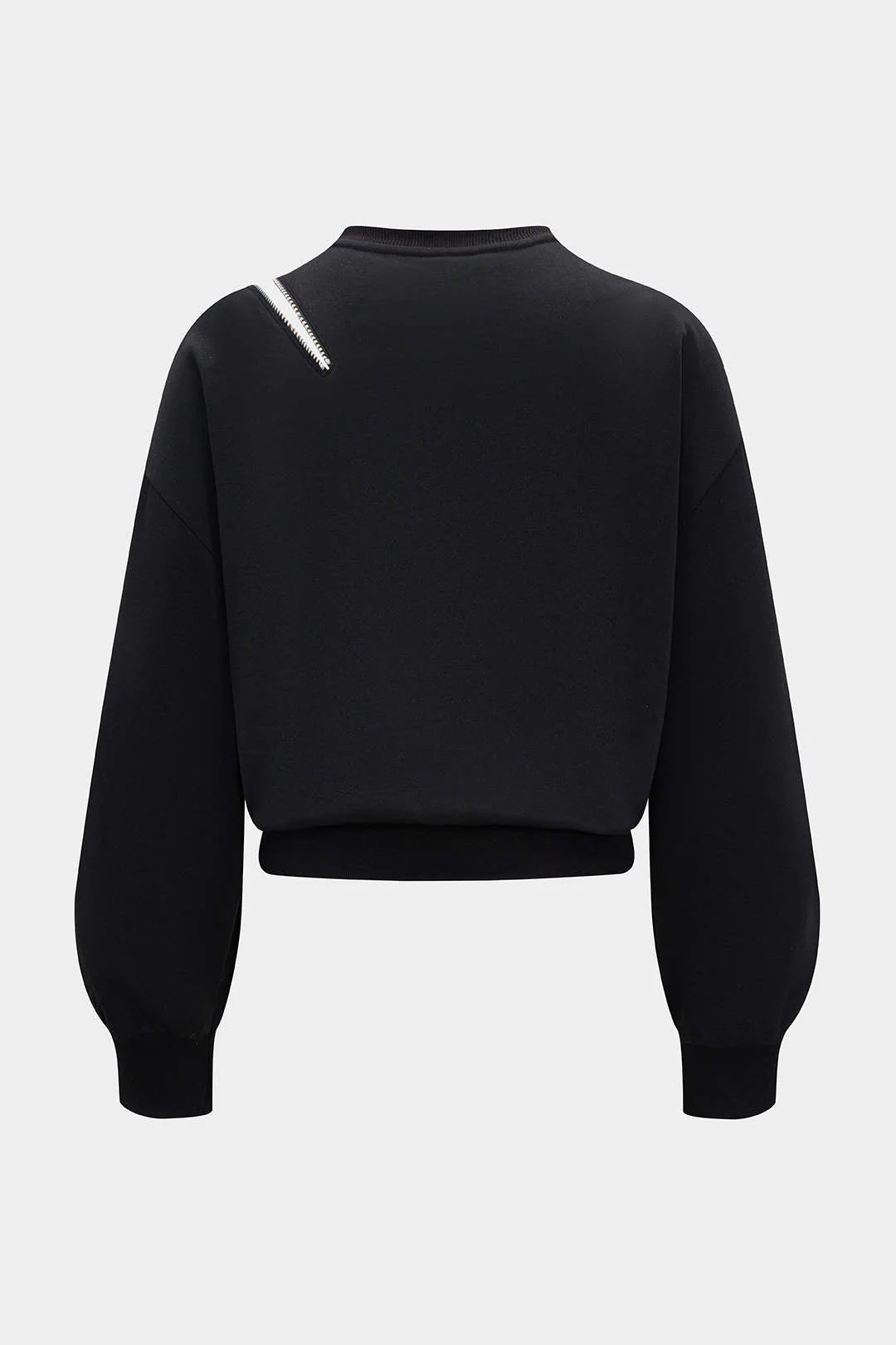 Round Neck Zipper Sweatshirt - Image 2