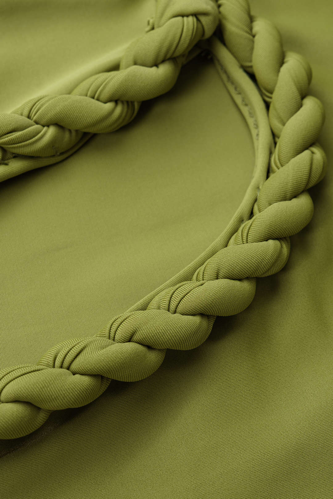 Round Neck Twist Knot Cut Out Sleeveless Bodysuit - Image 3