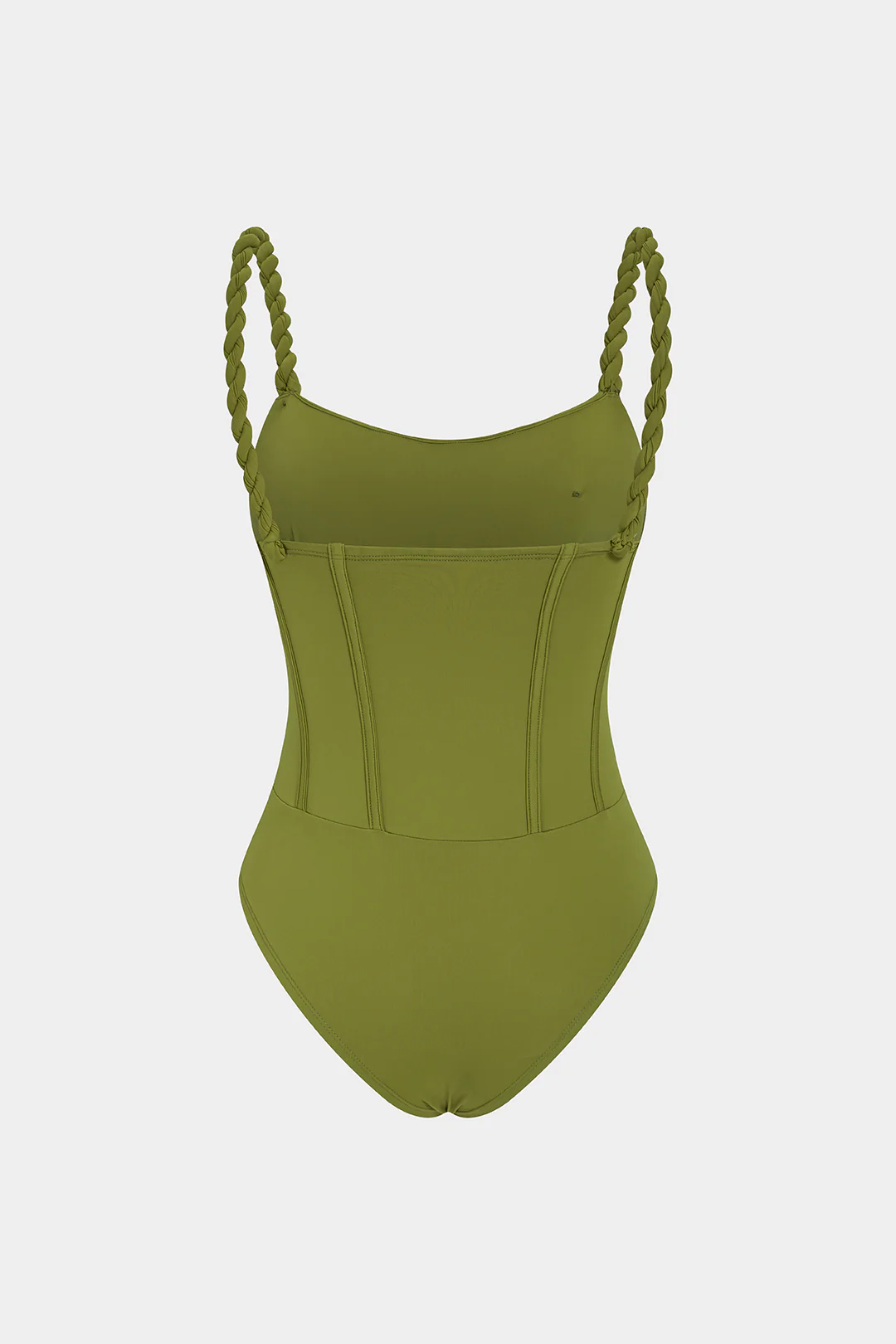 Twist Knot Ruched Corset Slip Sleeveless Bodysuit - Image 2