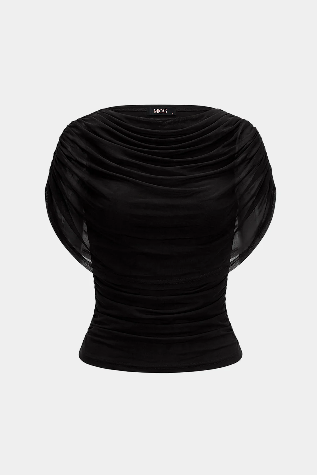 Ruched Sleeveless T-Shirt - Image 6
