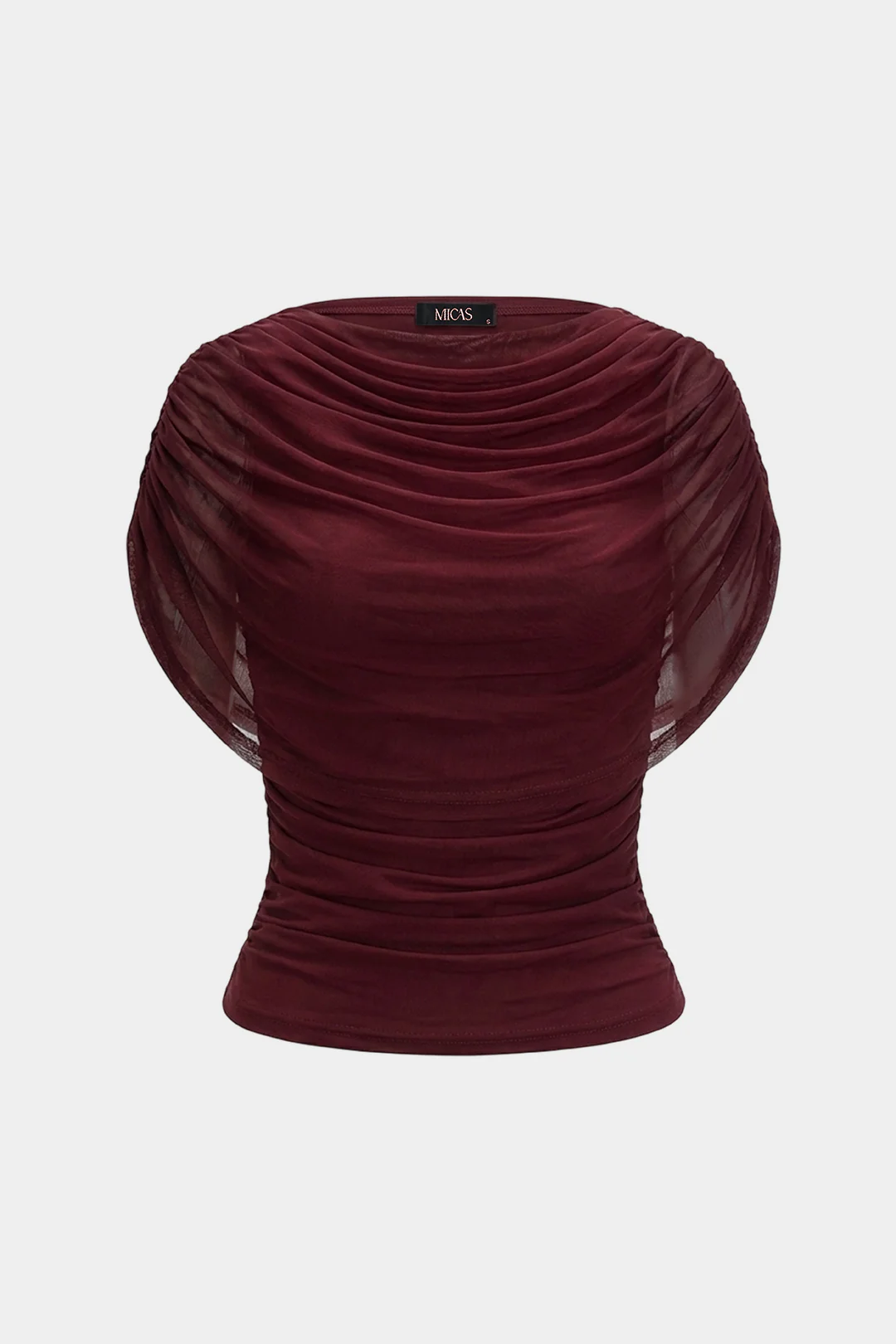 Ruched Sleeveless T-Shirt - Image 7