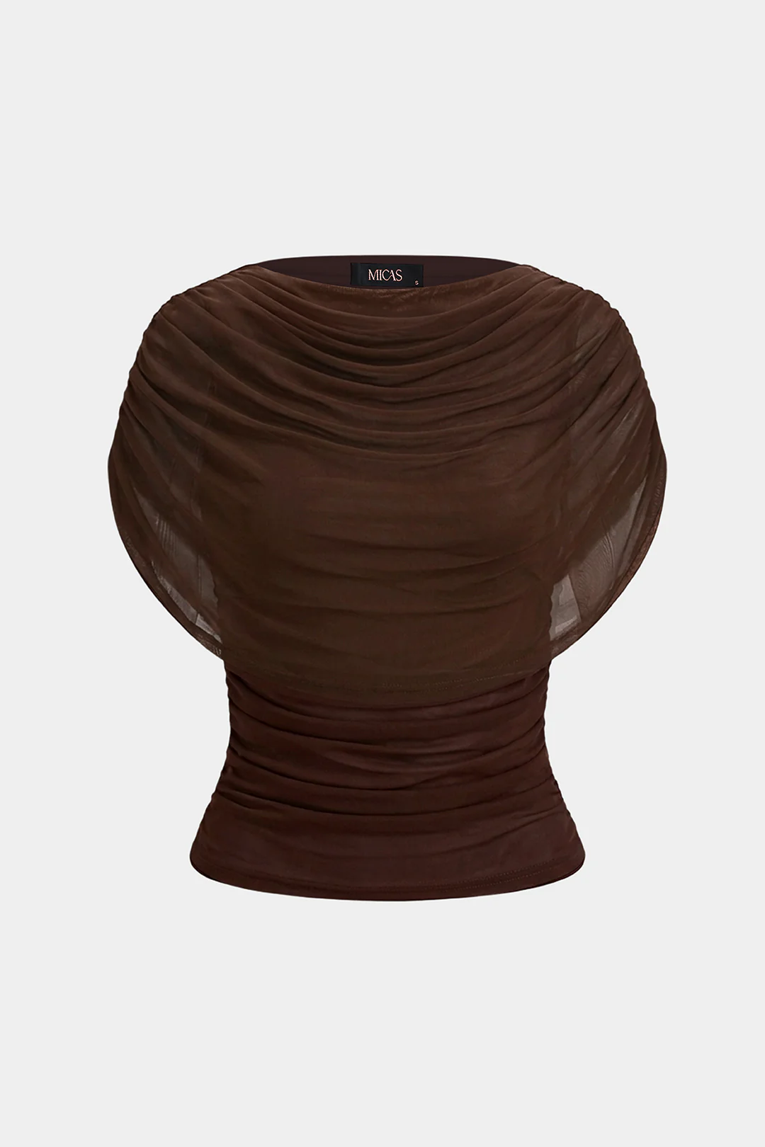 Ruched Sleeveless T-Shirt - Image 8