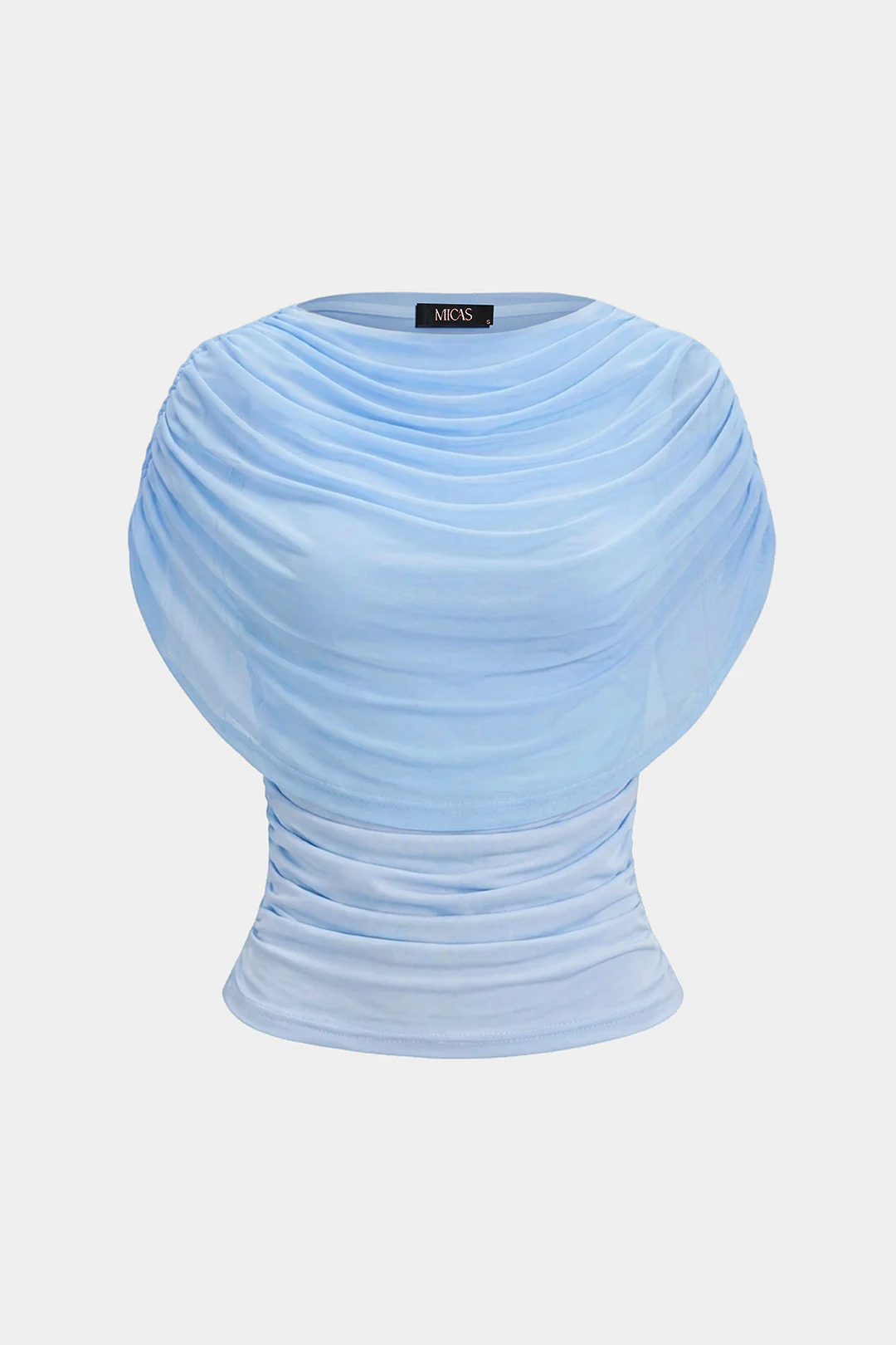 Ruched Sleeveless T-Shirt - Image 9
