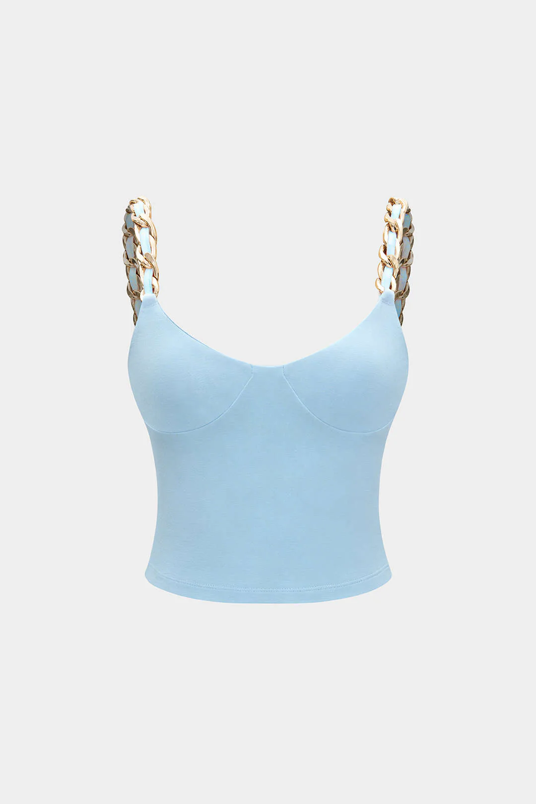 Metallic Chain Detail Cami Top - Image 7