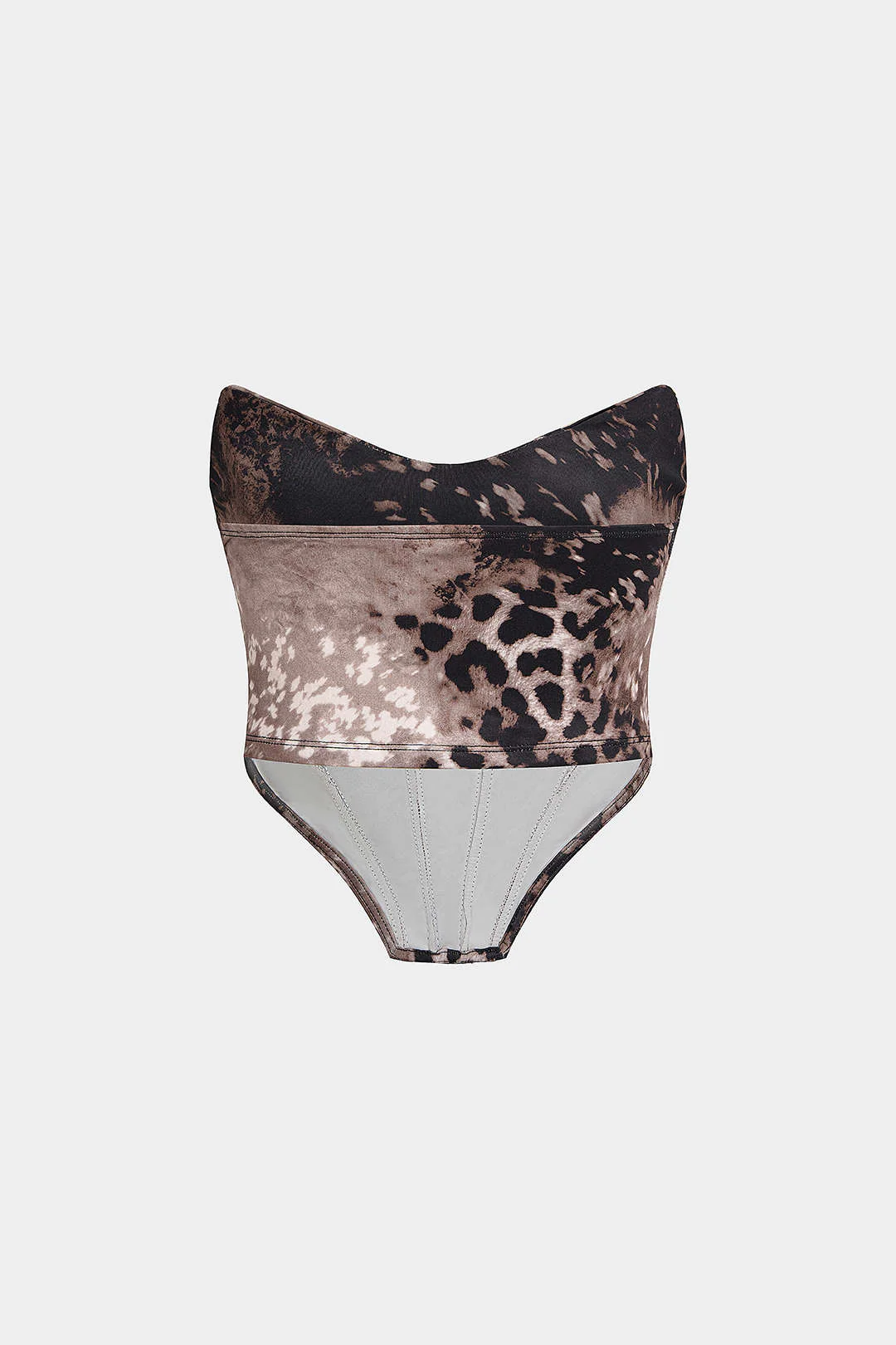 Leopard Print Corset Tube Top - Image 2