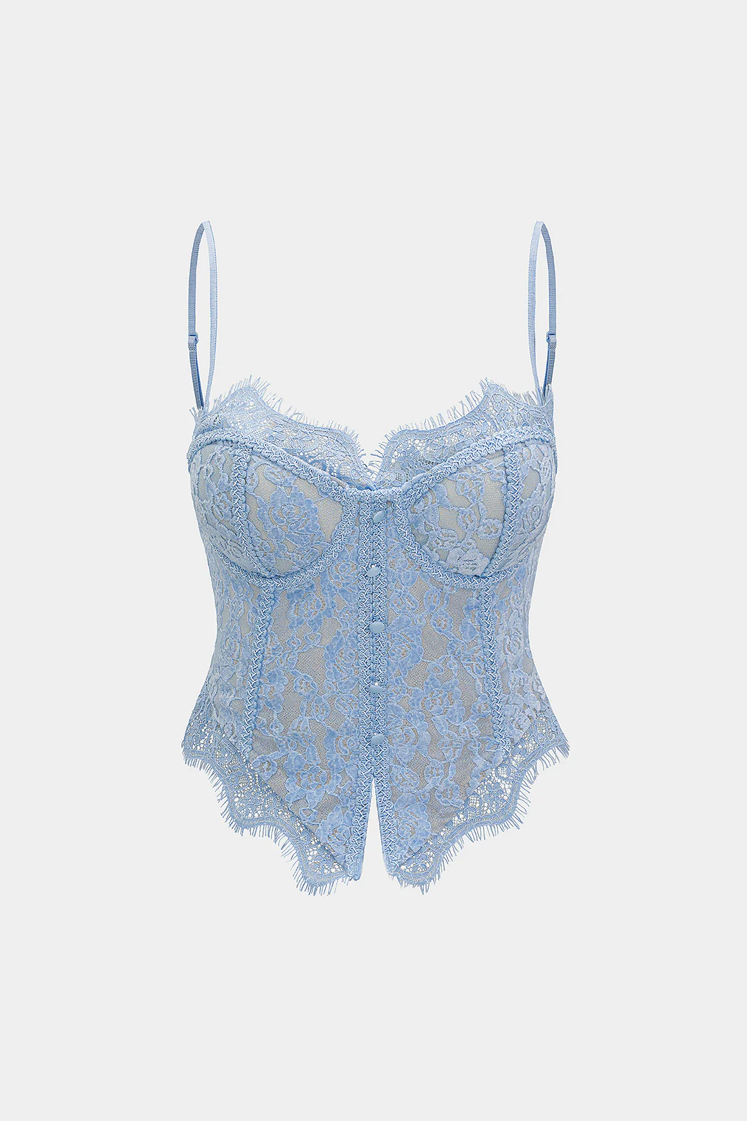 Lace Trim Zipper Cami Top - Image 14